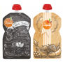 Pack de 2 gourdes Squiz réutilisables Fruits Kraft