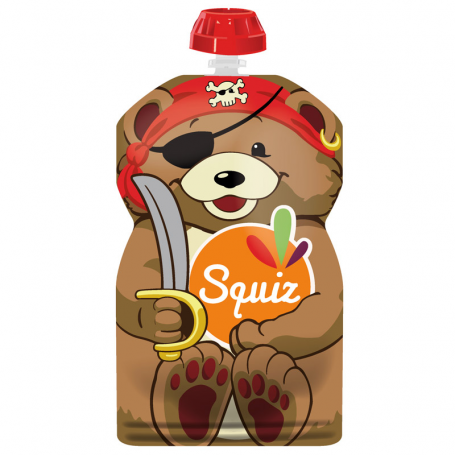 Gourde Squiz réutilisables 130ml Ours