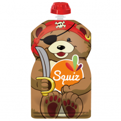 Gourde Squiz réutilisable 130ml Ours
