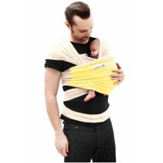 Écharpe de portage JPMBB Originale Ecru poche Citron