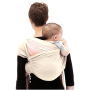 Écharpe de portage JPMBB Originale Ecru poche Rose Lumière