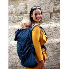 Couverture de portage 3 en 1 Bleu Marine Etoiles Lucky