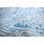 Ring Sling Yaro Geodesic Contra Blue White Wool Tussah