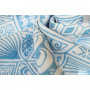 Ring Sling Yaro Geodesic Contra Blue White Wool Tussah
