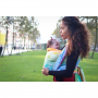 Echarpe de portage Yaro Retro Berry Purple Mint Tencel