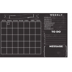 Ardoise Calendrier adhésive noire Jaq Jaq Bird + 4 craies ButterStix