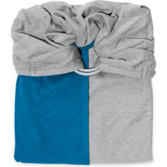 La Petite Echarpe Sans Noeud (PESN) Gris Chiné, Bleu Canard