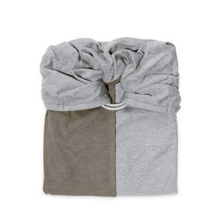 La Petite Echarpe Sans Noeud (PESN) Gris Chiné, Olive