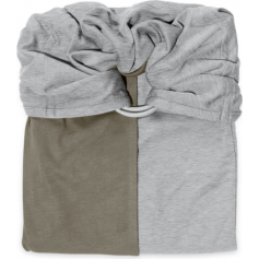 La Petite Echarpe Sans Noeud (PESN) Gris Chiné, Olive