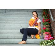 Ring Sling Yaro Tropical Fire Grad Peach Tencel