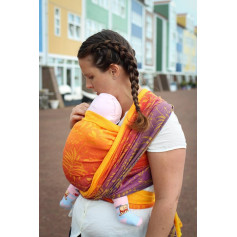 Ring Sling Yaro Tropical Fire Grad Peach Tencel