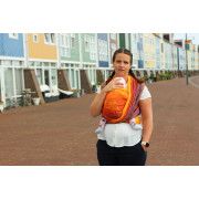 Ring Sling Yaro Tropical Fire Grad Peach Tencel