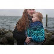 Ring Sling Yaro Dandy Aqua Grad Black Wool Blend