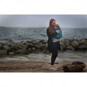 Ring Sling Yaro Dandy Aqua Grad Black Wool Blend