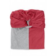 La Petite Echarpe Sans Noeud (PESN) Rouge Grenat Gris Chiné