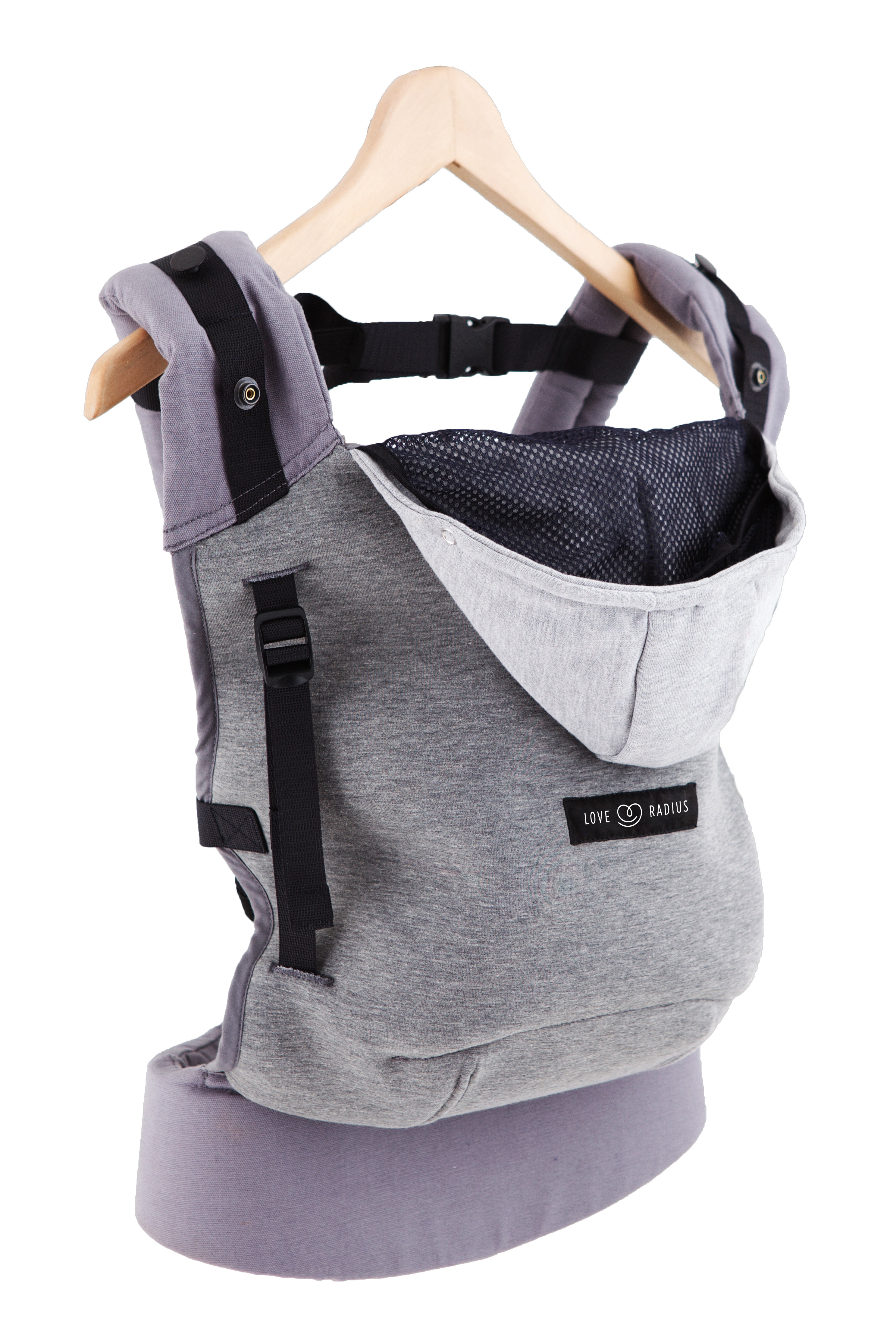 Echarpes de portage et porte-bébé Hoodie Carrier gris athlétique +