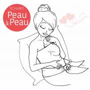 Echarpe bandeau Peau à Peau Papillon de Neobulle