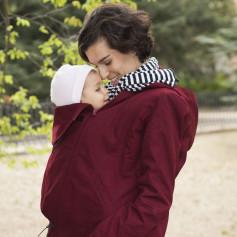 Manteau de portage 4 en 1 Momawo Rouge