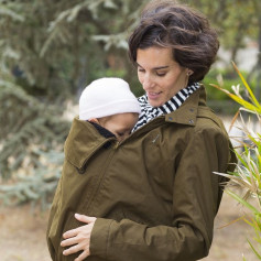 Manteau de portage 4 en 1 Momawo Vert Mousse