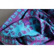 Ring Sling Yaro Petals Ultra Purple Blue Bamboo Tencel