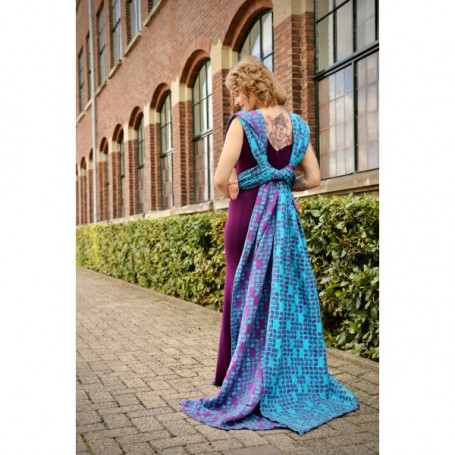 Ring Sling Yaro Petals Ultra Purple Blue Bamboo Tencel