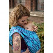 Ring Sling Yaro Petals Ultra Purple Blue Bamboo Tencel