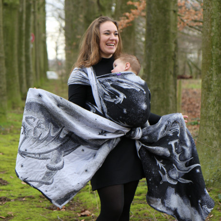 Ring Sling Yaro Moonkeeper Trinity Black Silver Tencel