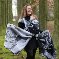 Ring Sling Yaro Moonkeeper Trinity Black Silver Tencel