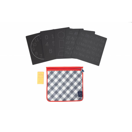 Lot de 5 ardoises d'activité Jaq Jaq Bird réutilisables Education