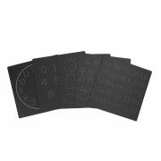 Lot de 5 ardoises d'activité Jaq Jaq Bird réutilisables Education