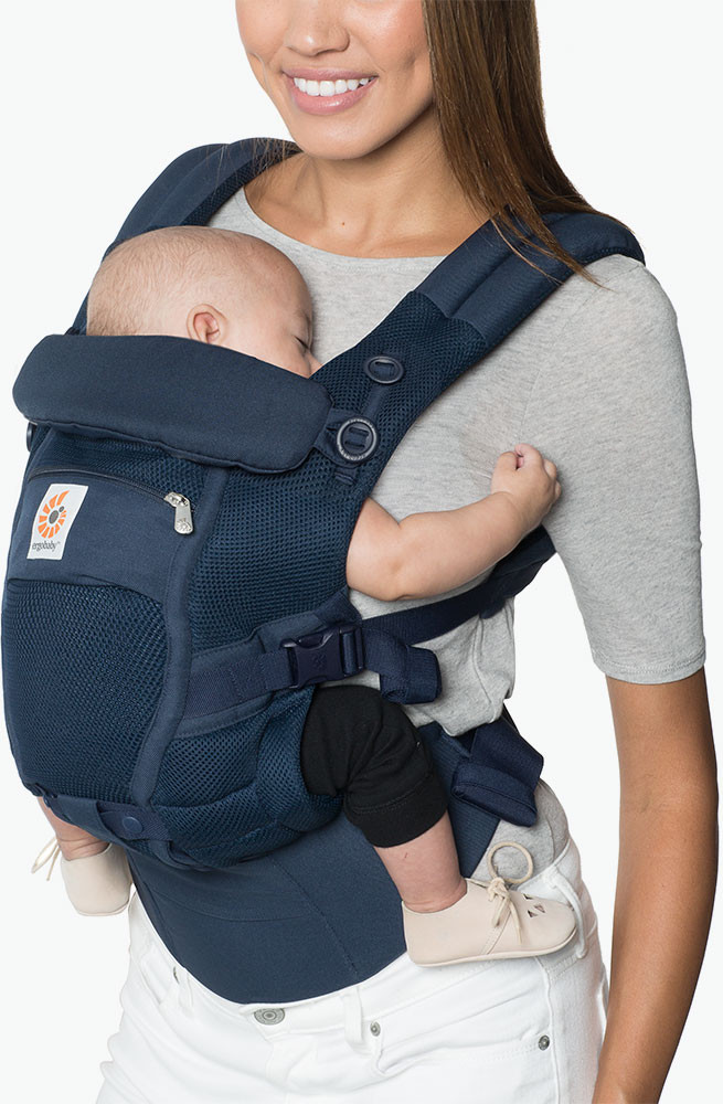 Ergobaby Porte-Bébé pour Nouveau-né Ergonomique Cool Air Mesh Bleu