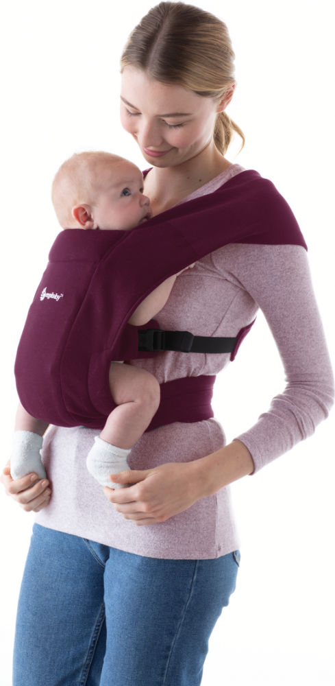 Porte-bébé Ergobaby Embrace Burgundy - Archives Ergobaby BCEMABURG -  Bébéluga