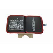 Cahier à craies Cities of Wonder Londres Jaq Jaq Bird 8 pages réutilisables