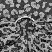 Ring Sling Leopard Argenté de Fidella