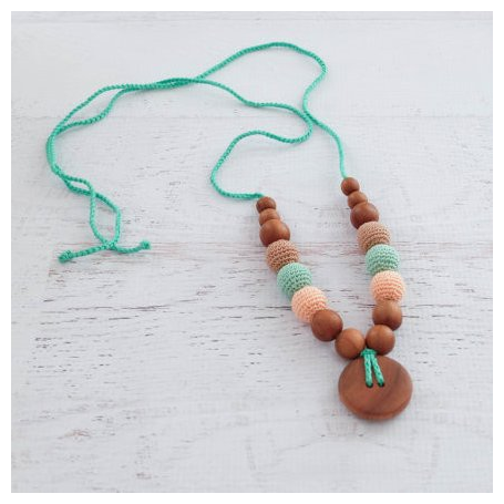 Collier de portage et d'allaitement Kangaroocare Peach Mint and Beige
