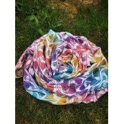 Ring Sling Yaro La Fleur Trinity Caribbean Rainbow Cupro Tencel Linen