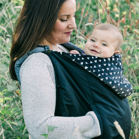 Couverture de portage porte-bébés - Gris/Flora