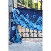 Echarpe de portage Yaro Everest Trio Silver Blue Tencel 
