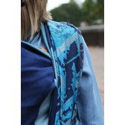 Echarpe de portage Yaro Everest Trio Silver Blue Tencel 