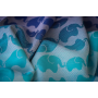 Echarpe de portage Yaro Elephants Aqua Grad Bamboo