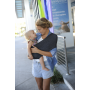 Porte-bébé tube Easy Sling Wacotto Gris Chiné