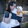 Porte-bébé tube Easy Sling Wacotto Gris Chiné