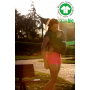 Echarpe de portage Love Radius Basic Misty Green en coton bio