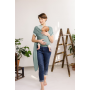 Echarpe de portage Boba Wrap Serenity Bamboo Blue Lagoon