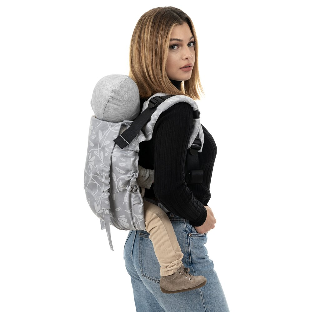 Onbuhimo V2 Floral Touch Lunar Gris De Fidella Porte Bebe Onbu Et Podeagi Fidella Fid Ob V2 21 Bebeluga