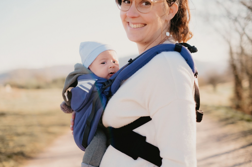 Porte bébé préformé Néo de 0 à 2 ans, Marin - Néobulle