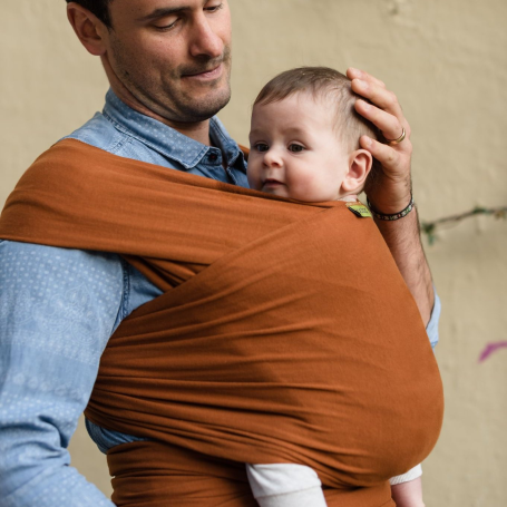 Porte-bébé / écharpe de portage imprimé africain - Marron / bleu –  AfricanFabs