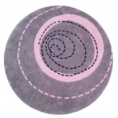 Tapis rond en coton - Collection Poême