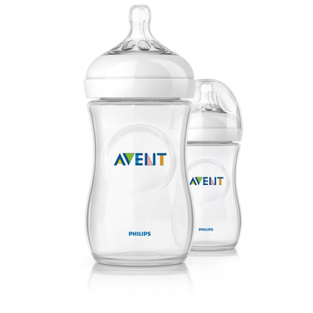 Lot de 2 biberons Natural 260ml Philips AVENT (Sans BPA)