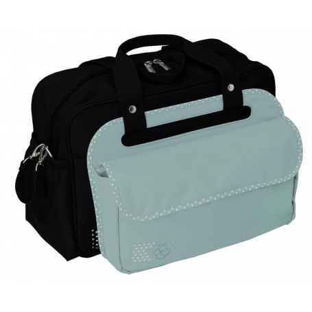 Sac à langer Candide 3 en 1 Noir / Gris clair